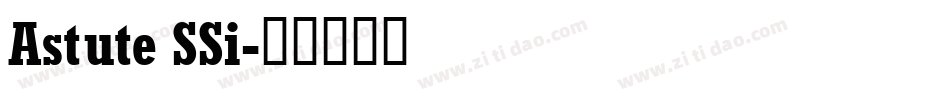 Astute SSi字体转换